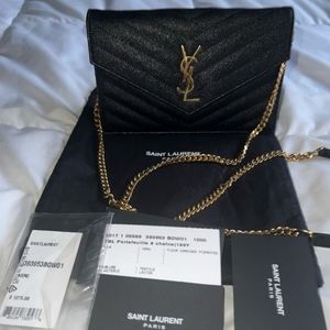 Authentic YSL Crossbody Bag/Wallet on a Chain